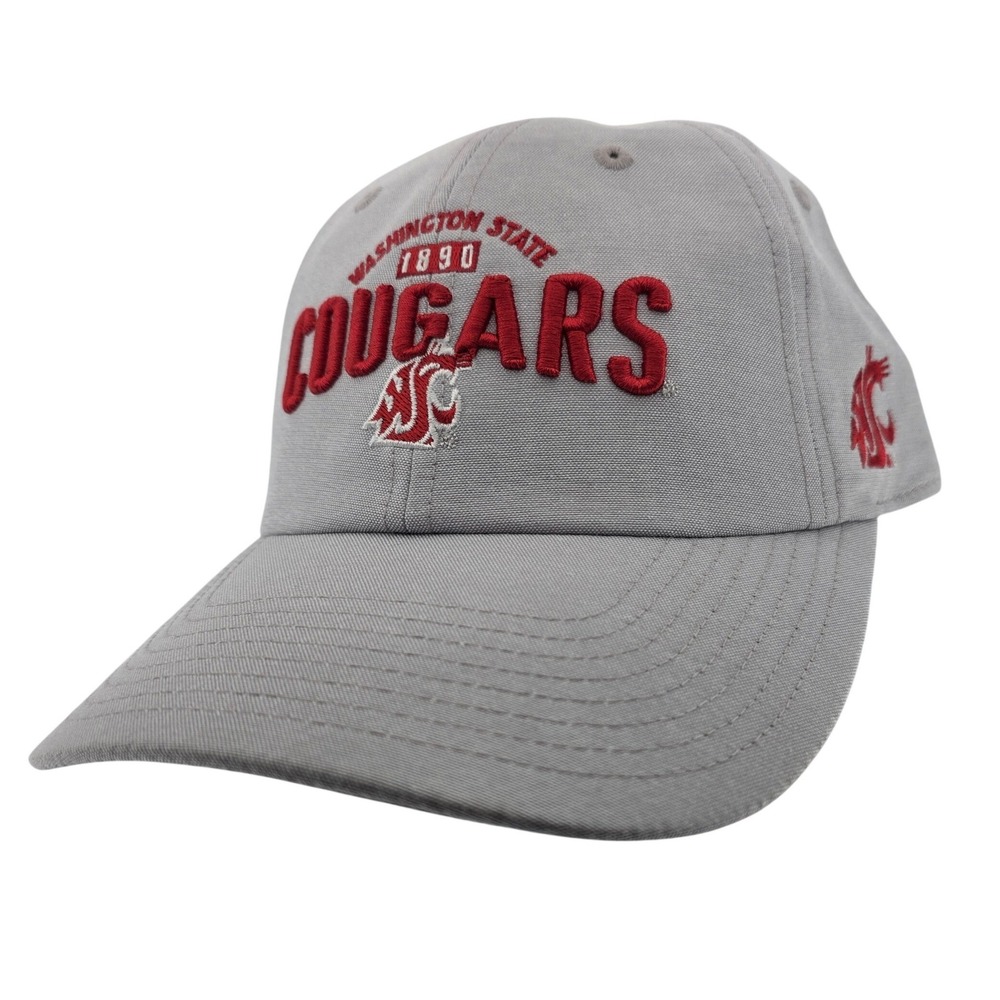 Captivating Washington State Cougars Embroidered Hat OSFM Lunar Rock Grey NEW